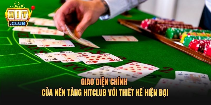 Giao diện chính của nền tảng Hitclub với thiết kế hiện đại